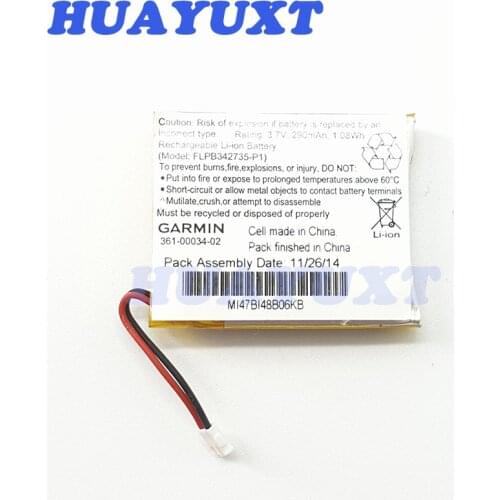 Original battery for Garmin fenix3HR 361-00034-02 3.7V 290mah 1.08wh for Garmin replair replacement parts