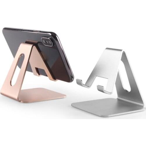 Aluminum Desktop Cell Phone Stand Holder Cradle Mount for iphone ipad samsung Mobile Phone Tablet Up to 12 inch