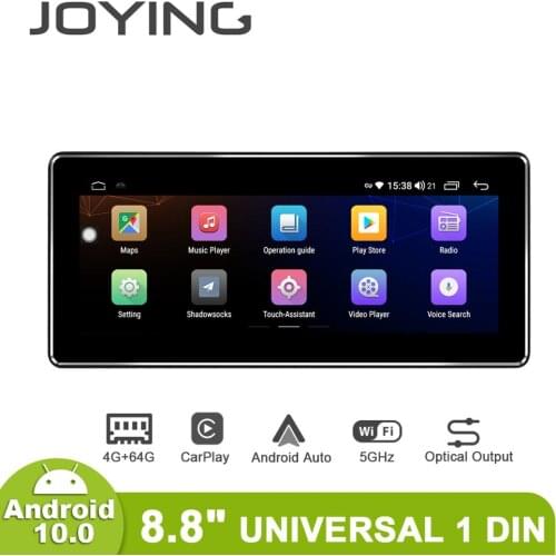 New Interface Universal 1din Multimedia Android 10 Car Radio Stereo Auto 4GB 64GB Head Unit Carplay Backup Camera Steering Wheel