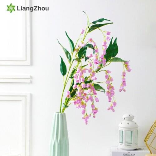 Campanula Artificial Flowers Non-woven Fabrics Fake Flowers Acacia Elegant Home Decoration Accessories Valentines Day Gift