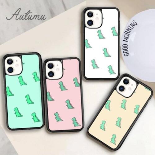 Dino Phone Case for iPhone 11 12 Pro Max mini X XR XS SE 2020 5 6S 7 8 Plus Samsung Galaxy S8 S9 S10 Cover shell