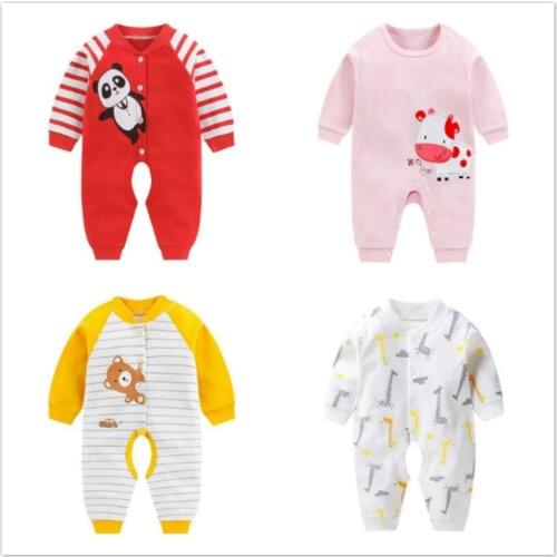 Baby Romper For Girls Kids Spring Clothes Set Boys Cartoon Clothing Baby Rompers Long Sleeve Jumpsuit Newborn Photography 0-2Y