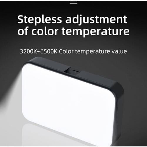 Bi-Color LED Video Light on Camera,Mini Rechargeable 2500mAh LED Camera Lights,95RA Dimmable 3200-6500K Ultra Bright Photo