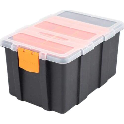 F-156D Portable Plastic Tool Parts Box Suitcase Electrician Tool Box Storage Tools Box Storage Box Suitcase Case Holder