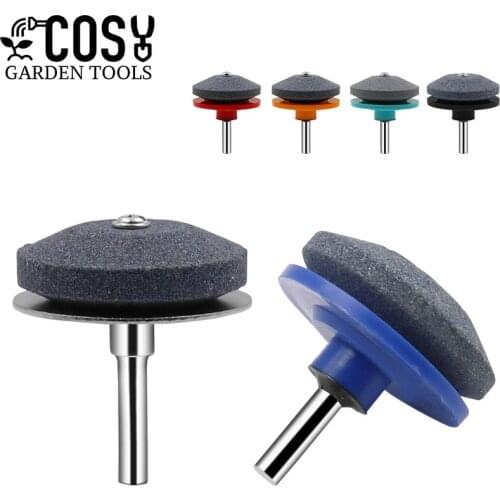 Lawn Mower Sharpener Blade for Hand Drill Sharpening Knife Grinding Stone Rotary Sharpener Garden Tool Parts