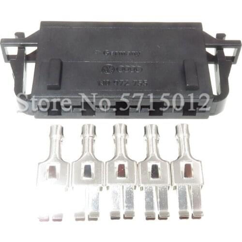 5 Hole 1J0 972 755 1J0972755 Auto Sensor Plug Female Car Wire Connector 6.3mm Socket For VW