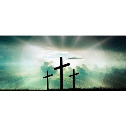 Cross landscape pattern 5d diy diamond painting religion new arrival cross stitch 3D diamond embroidery sewing artwork