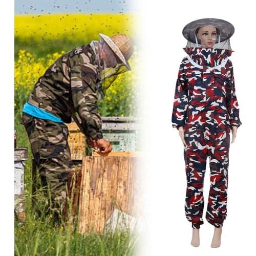Beekeeping Clothing Suit Full Body Camouflage Carton Bee Hive Tools For Beekeeping Equipment Beekeeper Suppiler
