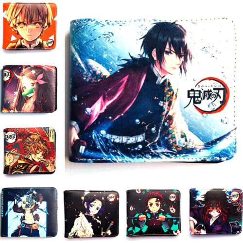 Anime Demon Slayer Purse Kochou Shinobu Tomioka Giyuu Kamado Nezuko Agatsuma Zenitsu Hashibira Inosuke Kamado Tanjirou Wallet