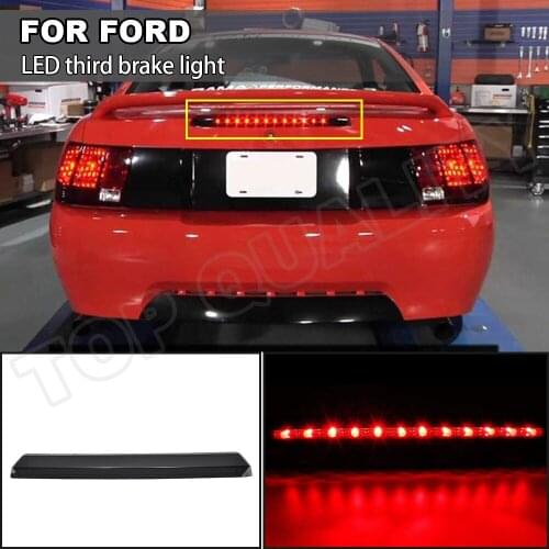 Red Car Tail Warning Parking Lamp Rear LED Third 3RD Brake Light High Mount For Ford Mustang 1999 2000 2001 2002 2003 2004 LED