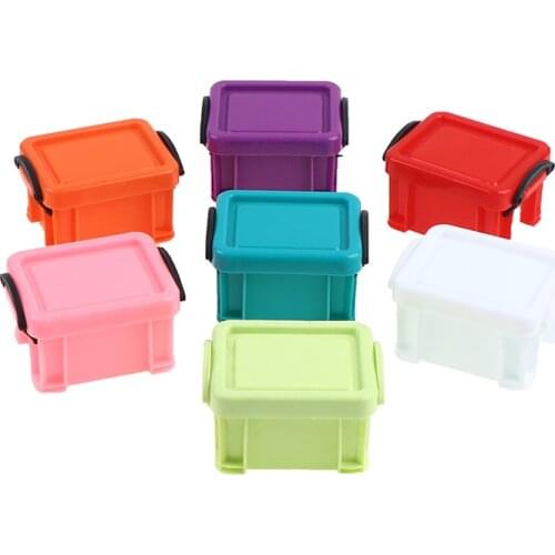 Hot sale 1:6 Cute MINI Dollhouse Miniature Furniture accessories dollhouse Storage Box