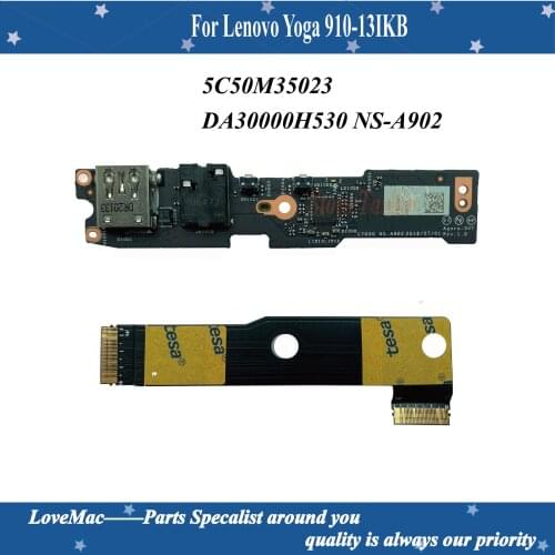 New Original USB Audio Power Board With Cable for Lenovo Yoga 910-13IKB 5C50M35023 DA30000H530 NS-A902 100% tested