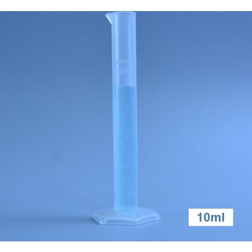 5 Pack Plastic Measuring Cylinder Graduated Cylinder 10ml 25ml 50ml 250ml 500ml,Lab Test Tube