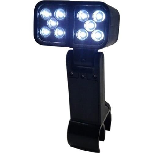 Portable BBQ Grill Light LED Lights Flashlight Lighting Lamp with Handle Mount Clip for Barbecue Grilling Outdoor Accessory