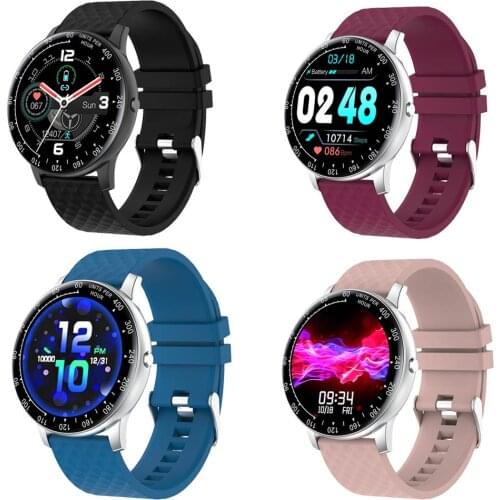 Men Women 2020 IP68 Waterproof Smart Watch Fitness Blood Pressure Bluetooth Women Smartwatch Weather Forecast for Android iOS