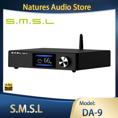 SMSL DA-9 High Resolution 150W 2.1 Channel Power Amplifier Bluetooth 5.0 Amplifier Support APT-X With Remote Control SU-9 SH-9