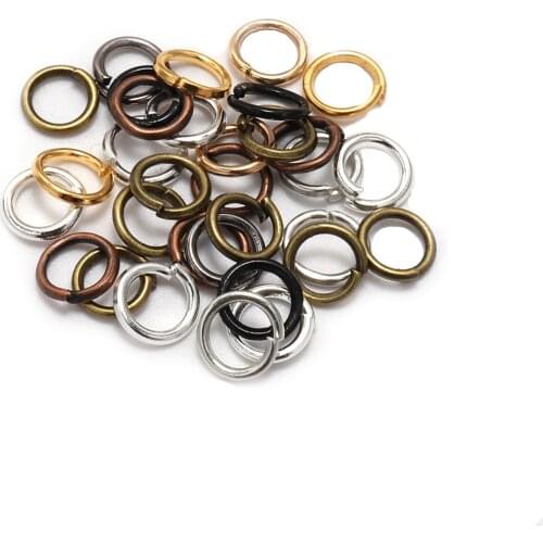 200pcs/bag 4 5 6 mm Link Loop wholesale Vintage Bronze Jump Rings Split Ring Connectors For Diy Jewelry Finding Making Connector