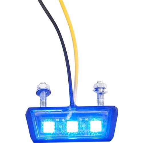 Led Turn Signal Bright Motorcycle License Plate Light Scooter Universal Enduro Brake Lamp Multi Use Dirt Bike Waterproof Rear
