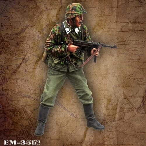 1/35 Soldier, Resin Model Soldier GK, World War II military themes, Unassembled and unpainted kit