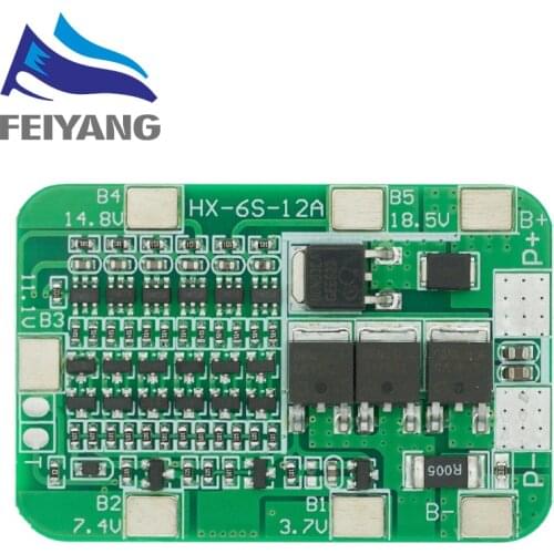 10PCS 6S 15A 24V PCB BMS Protection Board for 6 Pack 18650 Li-ion Lithium Battery Cell Module DIY Kit
