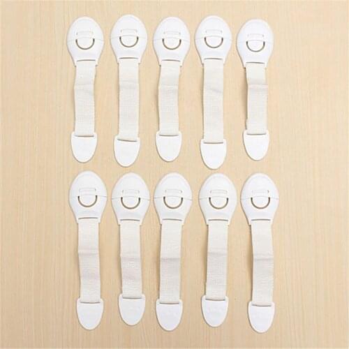 Newbealer 10Pcs/Lot Safety Plastic Protection Cabinet Lock Door Drawers Refrigerator Toilet Blockers Baby Care Safety Straps