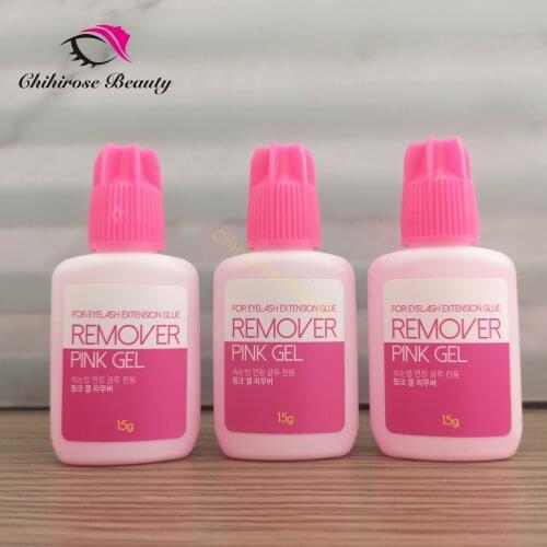 3pcs SKY Pink Gel Remover for Eyelash Extension Glue from Korea Removing Eyelash Extensions 15g/Bottle