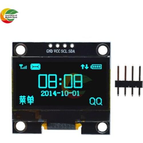 4PIN 1.3" 1.3 inch IIC I2C Serial 128x64 SSH1106 Digital OLED LCD Display White Blue Module For Arduino 12864 LCD Screen Board