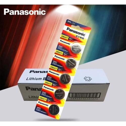 50PCS New Panasonic CR2477 3V CR 2477 High Performance High Temperature Resistant Button Coin Battery Cell Batteries Card pac