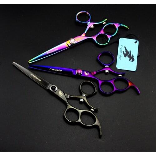 6.0in. Freelander Rotate the handle Profissional Hairdressing Scissors Cutting Scissors Set Barber Shears High Quality Salon