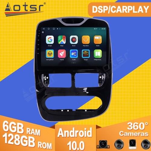 6+128GB For Renault Clio 2013 2014 2015 Android Car Tape Radio Recorder Video Player Navigation GPS Carplay Multimedia Head Unit