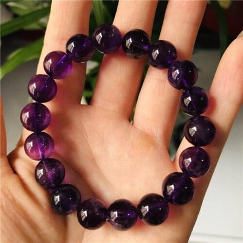 Natural gemstone Brazilian amethyst bracelet gift jewelry for healing energy for men and women bracelets