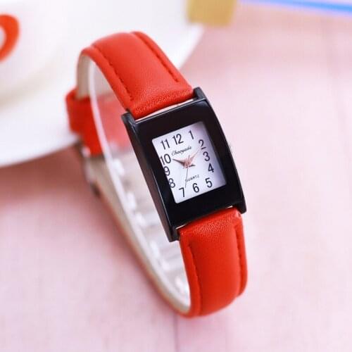 CHAOYADA new women ladies high quality leather quartz wristwatches girls boys children fashion waterproof electronic watches