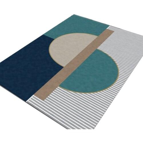 Home Area New Style Living Room Abstract Geometric Carpet Interior Decoration Design Rectangular Living Room Bedroom Bedside Rug