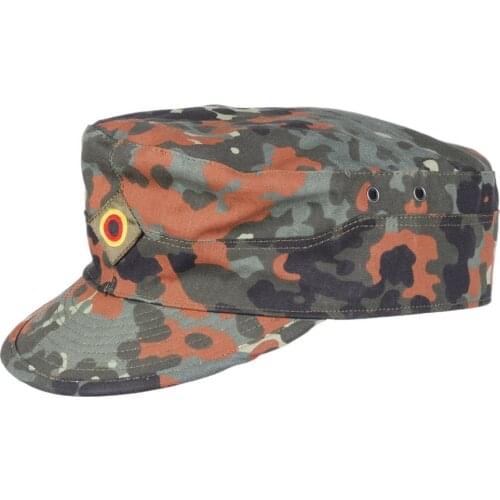 Reproduction WW2 GERMAN ARMY FLECKTARN CAMO MILITARY CAMOUFLAGE FIELD CAP HAT IN SIZES Military Store
