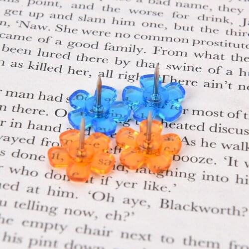 12pcs Bulletin Boards Star/Flower Shape Push Pins Thumb Tacks Wall Tacks Decorative For Cork Board Home And Office Supplies