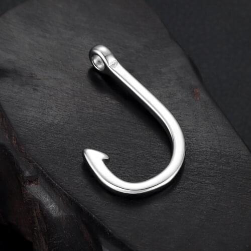 Stainless Steel Hooks Pendant Hole 4mm Bracelet Clasp Fishhook Jewelry Making Findings Charms DIY Supplies Accessories Wholesale
