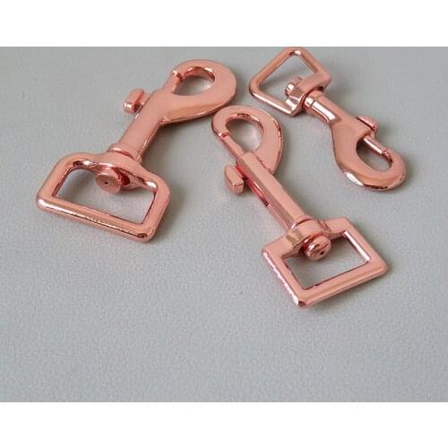 20Pcs/Lot Webbing Metal Carabiners Clasp Eyelets Buckle Clip Loop Snap Hook For Dog Pet Leash Rope Harness Bag Sewing Accessory