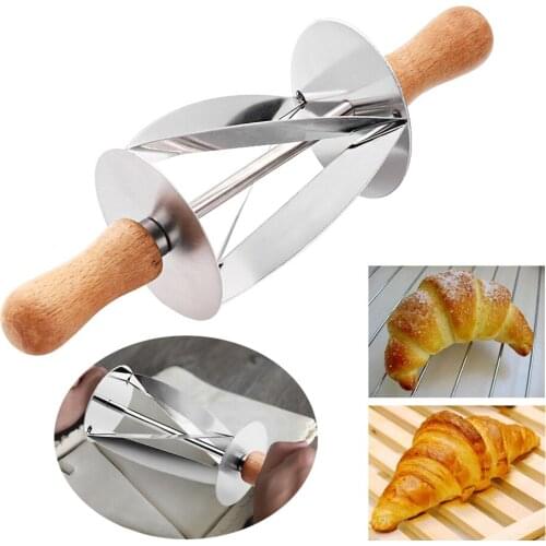 Dough Rolling Cutter Knife Croissant Bread Maker Mold Cookie Pastry Cutter Kitchen DIY Cake Decorating Tool Bakeware