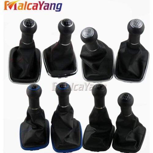For Volkswagen V-W Golf 4 IV MK4 G-TI R32 Bora Je-tta 1999-2004 5 6 Speed 12mm Gear Shift Knob Lever Shifter Gaiter Boot