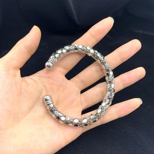 Stainless Steel Mesh Bracelet Round Adjustable Sequins Bracelets Jewelry Gifts Wholesale