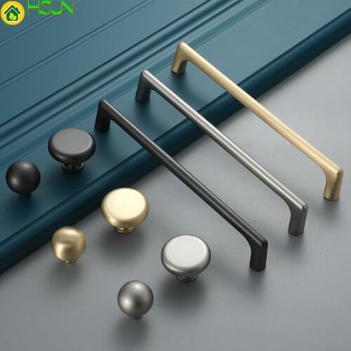 Modern Metal Wardrobe Cabinet Drawer Handle Round Knob For Home Room Furniture Hardware Kitchen Cupboard Dresser Closet Handle