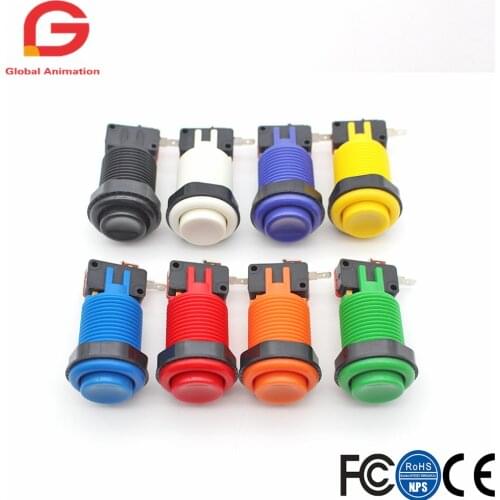 10 pcs Happ Type Standard Arcade Push Buttons With Micro Switch for pc pandora box raspberry pi mame