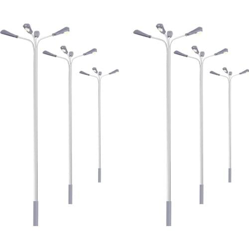 Railway Train Lamp Garden Lamppost 3v Led Street Light Model Sand Table Architecture Building Landscape 1:75-1:100 Scale 5pcs