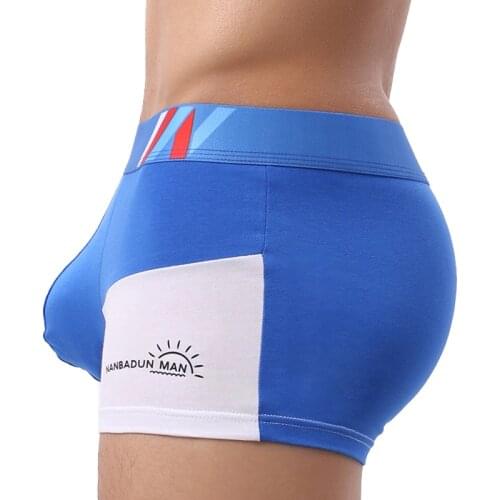 Mens Boxers Comfortable Cotton Underwear Men Slip Panties Sexy U Convex Underpants High quality Brand Boxershorts European size