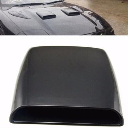 Universal Car Styling Decorative Silver/white/black Air Flow Intake Scoop Turbo Bonnet Vent Cover Hood