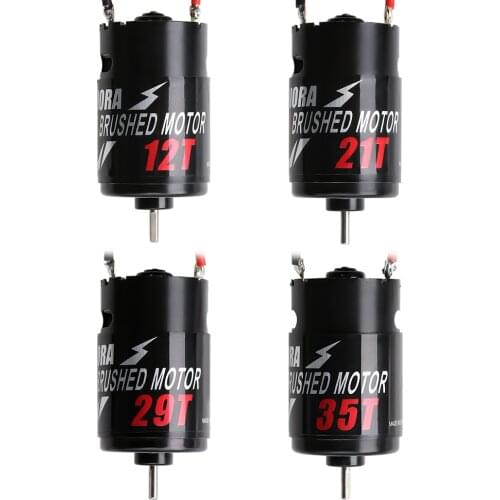 INJORA 1PCS 12T 21T 29T 35T 550 Brushed Motor for 1/10 RC Rock Crawler Axial SCX10 90046 AXI03007 JL Traxxas TRX-4 Slash
