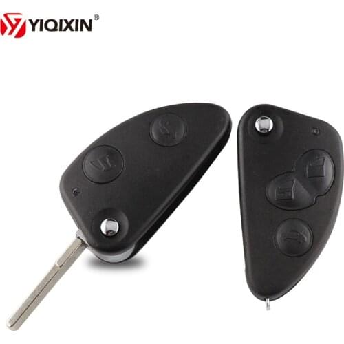 YIQIXIN 2/3 Button Flip Folding Remote Key Shell Replacement For Alfa Romeo 147 156 166 GT Car Key Uncut Blade