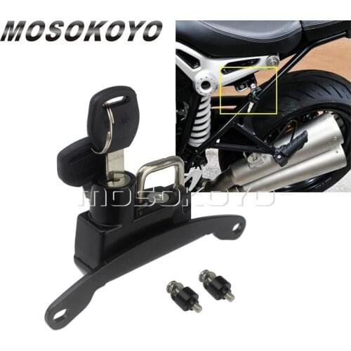 Motorcycle Aluminum Alloy Helmets Lock For BMW R NINE T 2014-2016 Left Side Mount Helmet Hook Locks