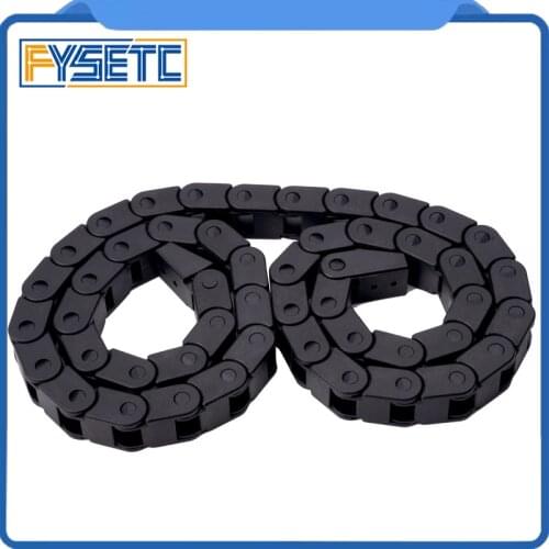 3D Printer Parts L1000mm 10x10mmCable Drag Chain Wire Carrier 10*10mm With End Connectors For CNC Router Machine Tools