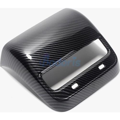 Carbon Fiber Color Rear Seat Air Vent AC Outlet Armrest Cover Protector Panel For Tesla Model 3 2017-2019 Accessories